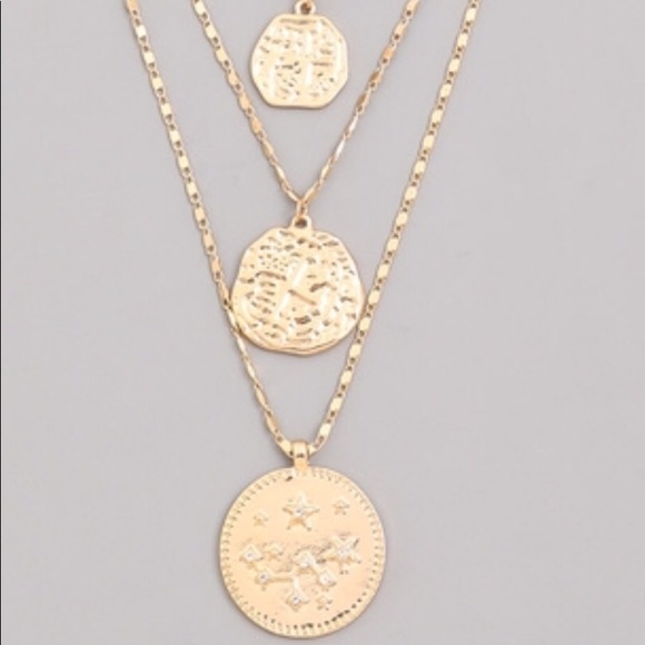 Trifecta 3 pendant layered necklace - Picture 2 of 6